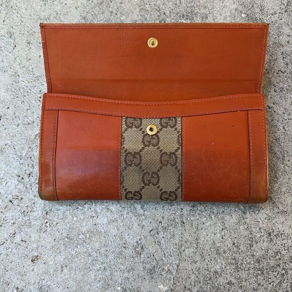 Gucci rust Leather wallet - Picture 2 of 12